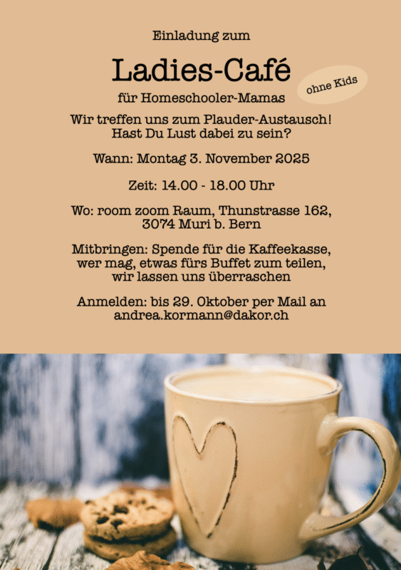 Ladies Cafe November - Für Homeschooler Mütter