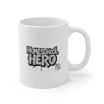 Tasse „Homeschool Hero“ – Hochwertige Keramiktasse – 330 ml oder 450ml – spülmaschinen- und mikrowellengeeignet
